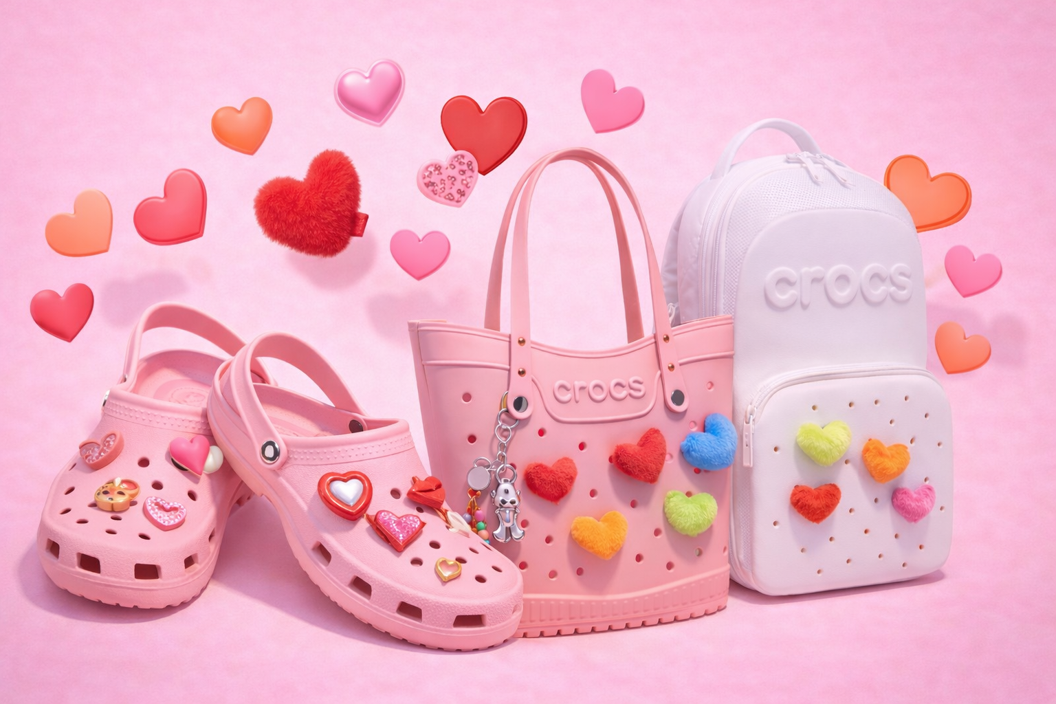 Valentino diena crocs